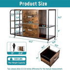 2 Drawer Mobile Filing Cabinet with Outlet - 15.75D x 43.31W x 29.53H