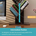 Wooden Book Tree Shelf