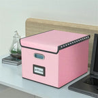 Collapsible File Storage Organizer Box - 14.9L x 12.7W x 10.8H