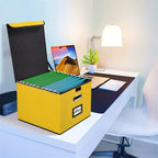 Collapsible File Storage Organizer Box - 14.9L x 12.7W x 10.8H