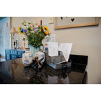 Metal Desk Organizer with 4 Compartments in Galvanized Finish