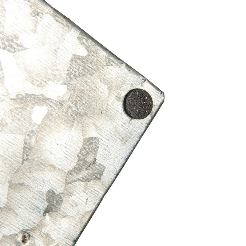 Metal Desk Organizer with 4 Compartments in Galvanized Finish