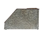 Metal Desk Organizer with 4 Compartments in Galvanized Finish