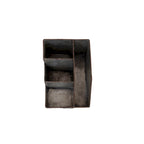 Metal Desk Organizer with 4 Compartments in Galvanized Finish