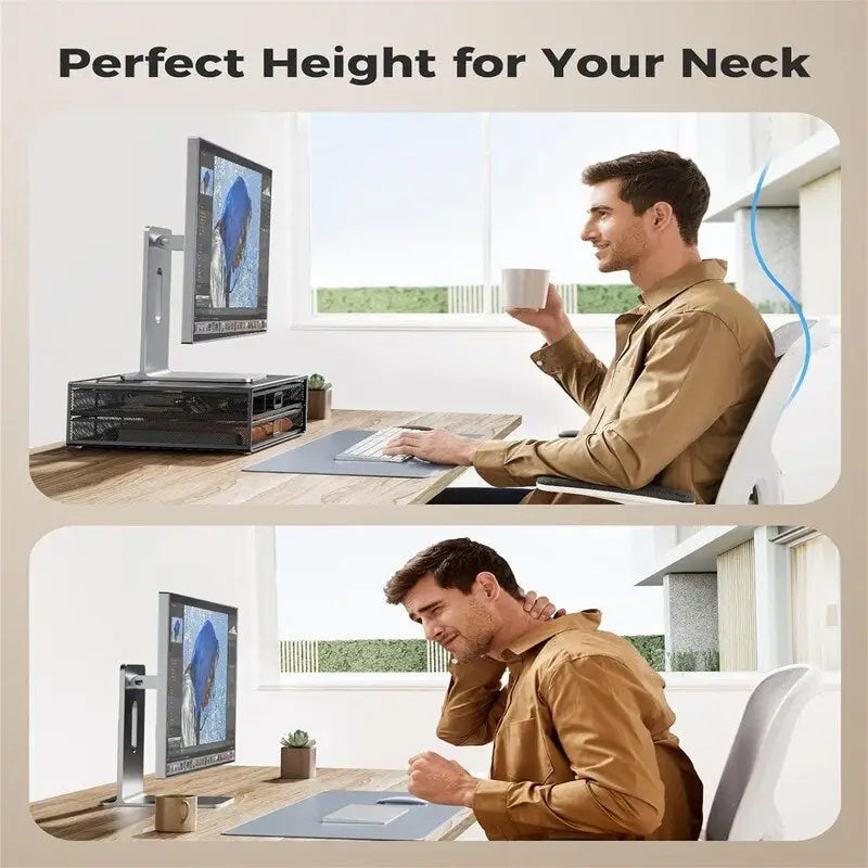 2 Tier Monitor Stand - 15.75D x 12W x 4.61H