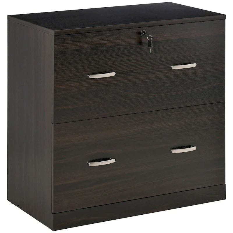 2-Drawer File Cabinet with Lock and Keys, Vertical Storage Filing Cabinet with Hanging Bar for Letter Size, Home Office