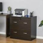 2-Drawer File Cabinet with Lock and Keys, Vertical Storage Filing Cabinet with Hanging Bar for Letter Size, Home Office