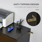 2-Drawer File Cabinet with Lock and Keys, Vertical Storage Filing Cabinet with Hanging Bar for Letter Size, Home Office