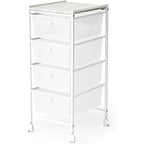 Suprima Storage Carts - 4 Drawer Woodtop Shelf by DormCo