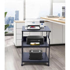 Printer Stand, Large Printer Table, Printer Stand with Storage, Printer Cart, 23.4 x19.1 x 31.5, Power Hub Included