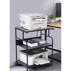 Printer Stand, Large Printer Table, Printer Stand with Storage, Printer Cart, 23.4 x19.1 x 31.5, Power Hub Included