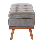 Mid Century Katheryn Storage Bench in Bonded Leather