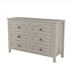 Retro Farmhouse Style Storage Cabinet with 6 Drawer