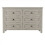 Retro Farmhouse Style Storage Cabinet with 6 Drawer