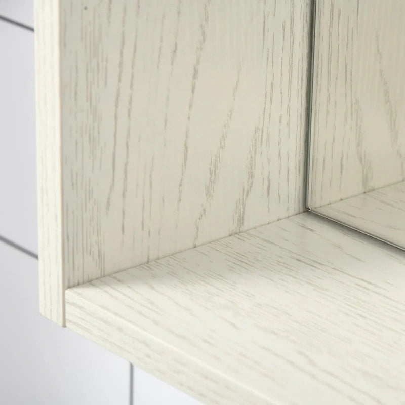 31.5 x 25.5 Bathroom Medicine Cabinet with Mirror, Storage Shelf,White