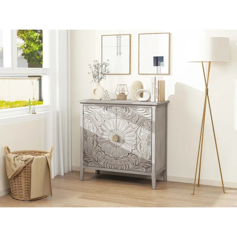 2 Door Cabinet, American Furniture, Suitable for Bedroom, Living Room, Study