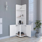 Freestanding cabinet Kairatu, One Drawer, White Finish,High quality and durable