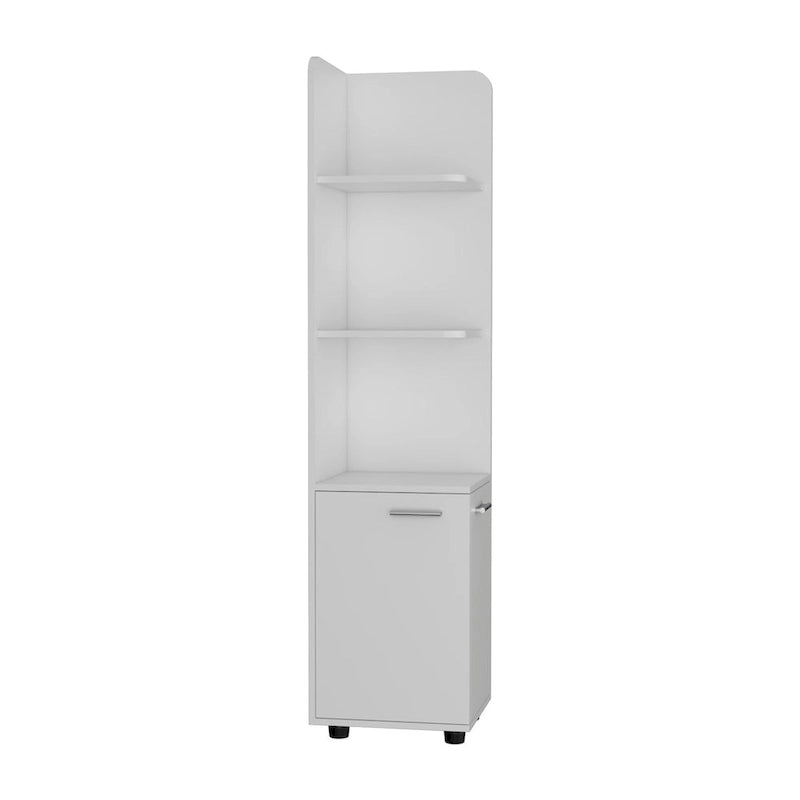 Freestanding cabinet Kairatu, One Drawer, White Finish,High quality and durable