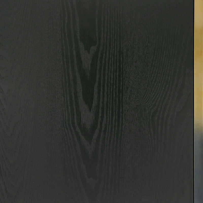 Modrest Elmira Glam Black Ash & Gradient Stainless Steel Buffet