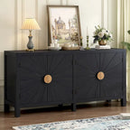 Unique Features of Ash Veneer Cabinet with Radiating Line Pattern Cabinet Doors