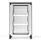 Luxor Modular Classroom Storage Cabinet - Single Cabinet with 3 Large Bins
