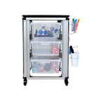 Luxor Modular Classroom Storage Cabinet - Single Cabinet with 3 Large Bins