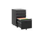 3 Drawer Mobile File Cabinet with Lock
