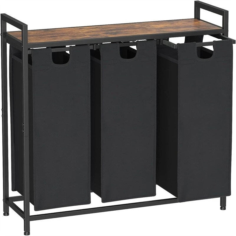 Laundry Basket, Laundry Sorter 3 Section - 36.2L x 11.81W x 28.45H