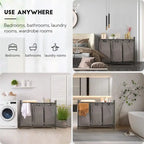 Laundry Basket, Laundry Sorter 3 Section - 36.2L x 11.81W x 28.45H
