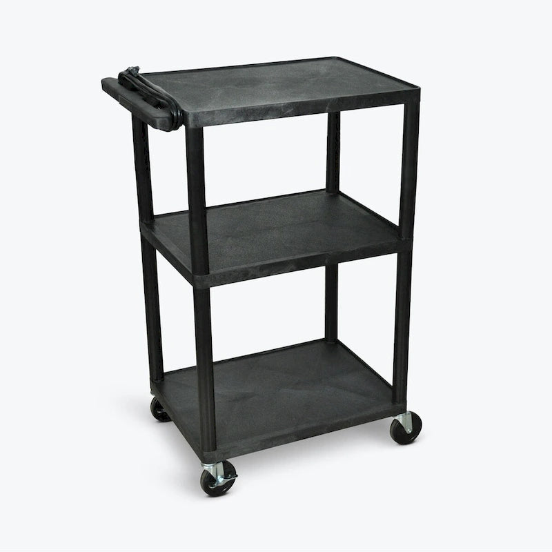 42H Utility Cart - Three Shelves with Electric