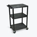 42H Utility Cart - Three Shelves with Electric