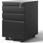 3 Drawer Mobile File Cabinet