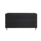 Accent Cabinet Wooden Cabinet with 4 Glass Doors