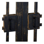 Harp & Finial Rourke Sideboard - Four Mirrored Doors - Mango Wood