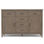 WYNDENHALL Cantina SOLID WOOD 54 inch Wide Rectangle Transitional Sideboard in Smoky Brown - 18 d x 54 w x 36 h