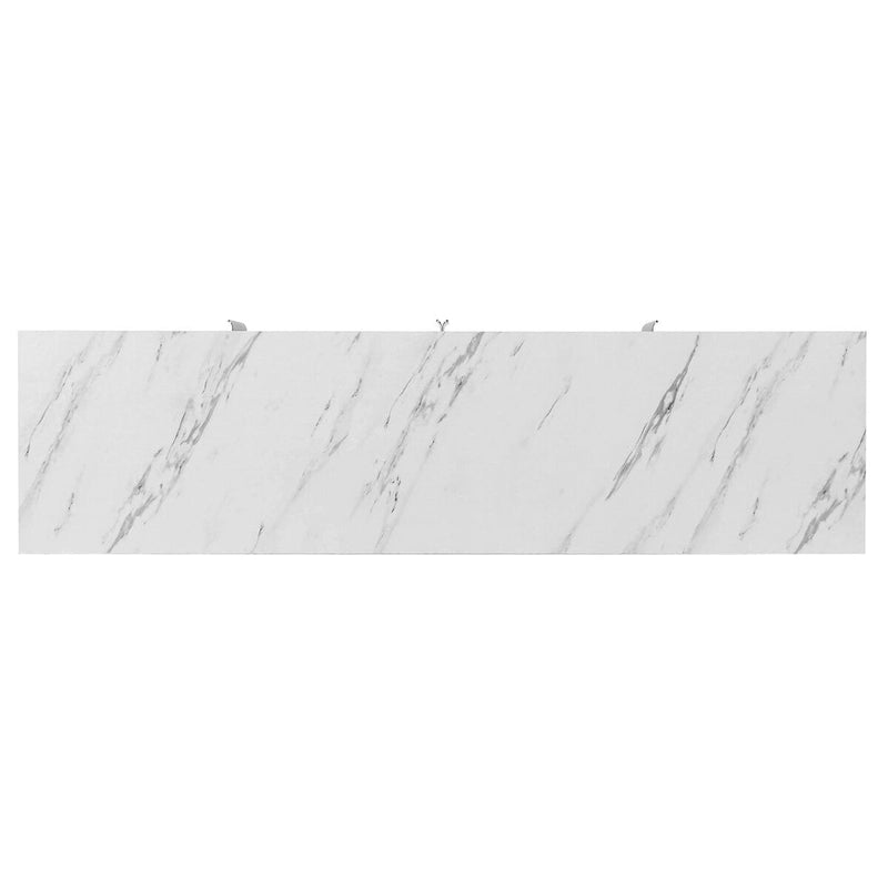 Kitchen Sideboard Cabinet with 4 Doors, Meta handles, Legs and Adjustable Shelves - 60L x 15.7W x 34H