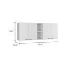 Wall Cabinet Ontario, Double Door, White Finish,High quality and durable