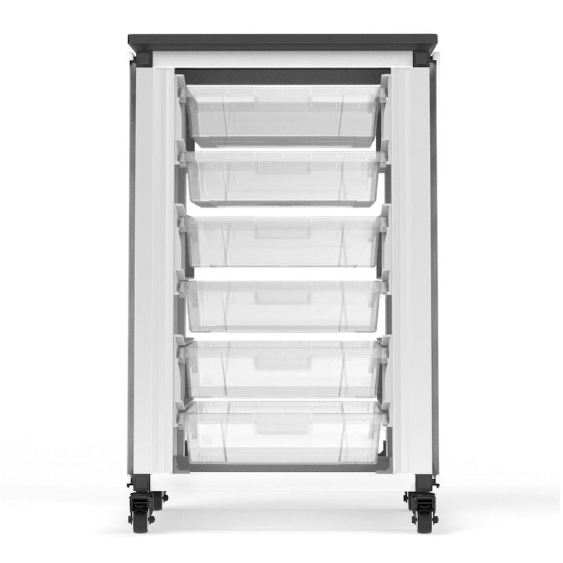 Modular Classroom Storage Cabinet - 3 side-by-side modules with 18 small bins - N/A