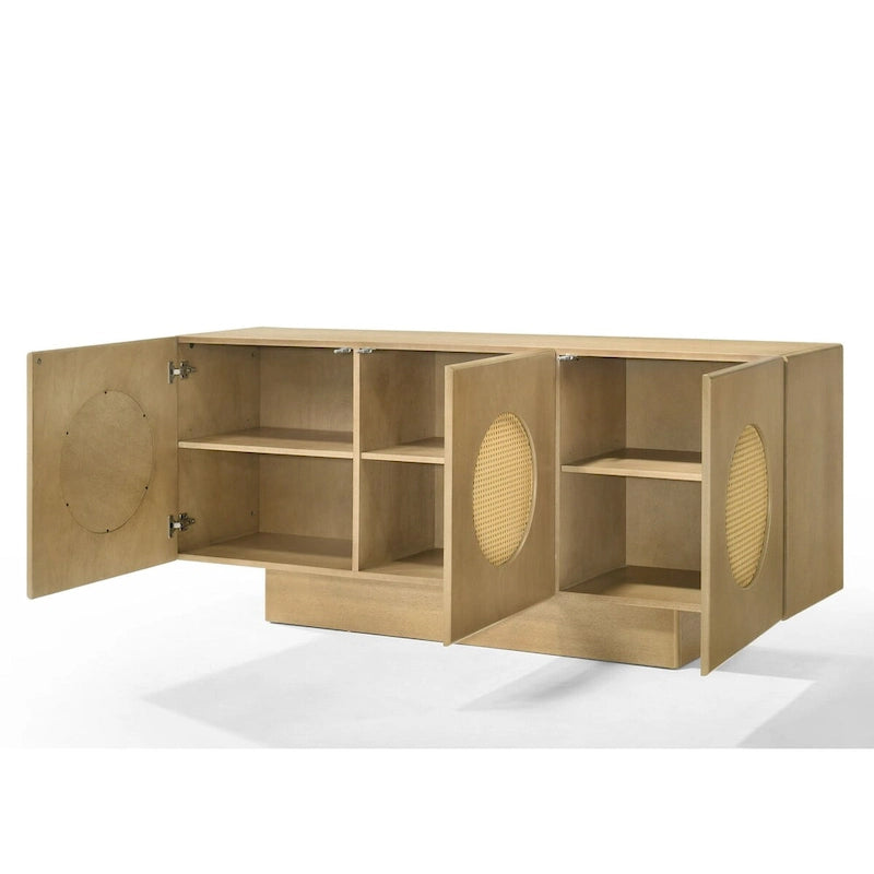 Nova Domus Oshana Modern White Oak Buffet