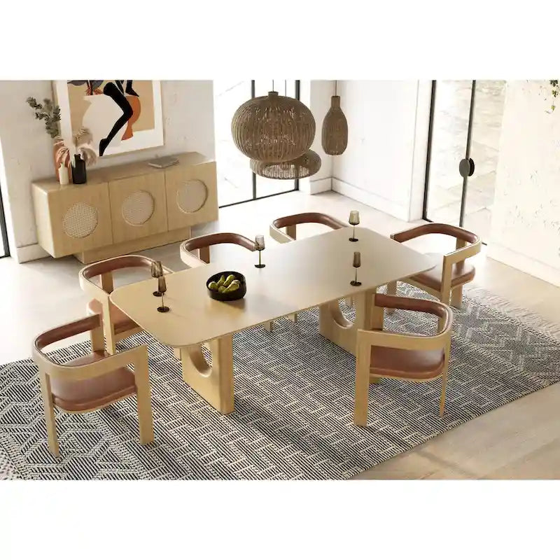 Nova Domus Oshana Modern White Oak Buffet