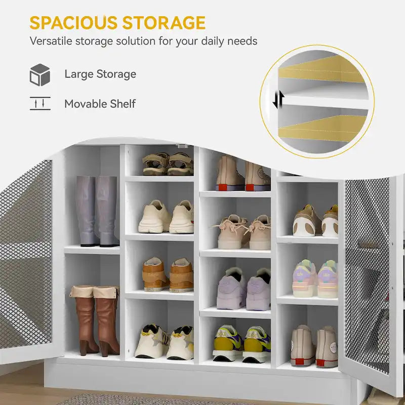 Moasis 77.9 Farmhouse Hall Tree Entryway Bench - 59 Lx 15.7W x 77.9H