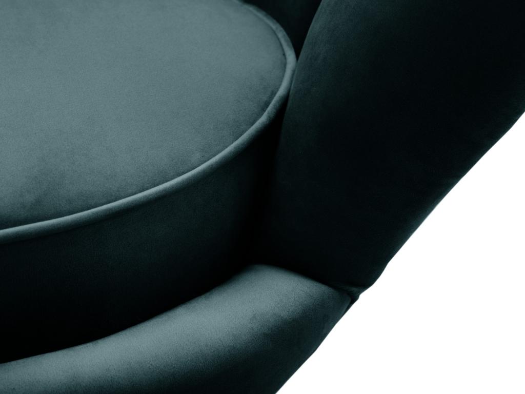 Green Velvet Accent Chair, 98 x 78 x 76 cm