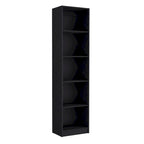 Home Xs Bookcase, 5-Tier Shelves and Slim Design