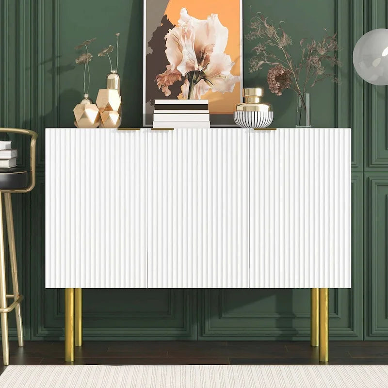 Luxury Style Sideboard with Gold Metal Legs