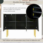 Luxury Style Sideboard with Gold Metal Legs