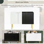 Luxury Style Sideboard with Gold Metal Legs