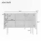 Luxury Style Sideboard with Gold Metal Legs