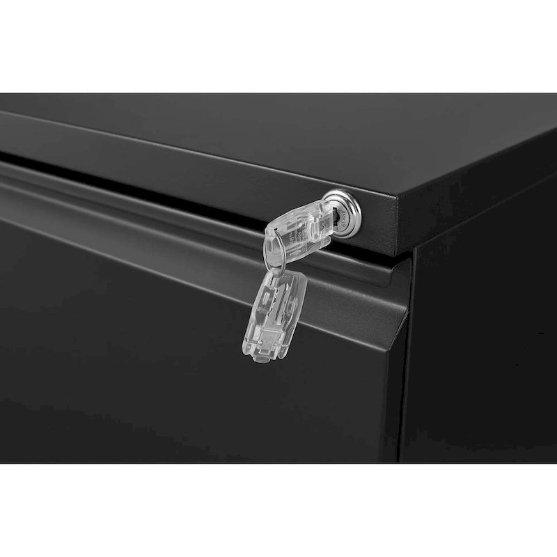 2 Drawer File Cabinet with Lock,Metal Under Desk Rolling Filing Cabinet fits Letter/Legal/A4 Size,Mobile Filing Cabinet