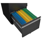 2 Drawer File Cabinet with Lock,Metal Under Desk Rolling Filing Cabinet fits Letter/Legal/A4 Size,Mobile Filing Cabinet