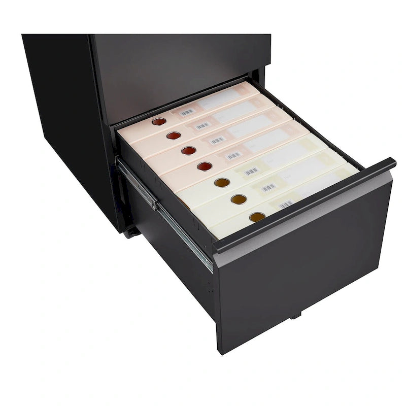 2 Drawer File Cabinet with Lock,Metal Under Desk Rolling Filing Cabinet fits Letter/Legal/A4 Size,Mobile Filing Cabinet